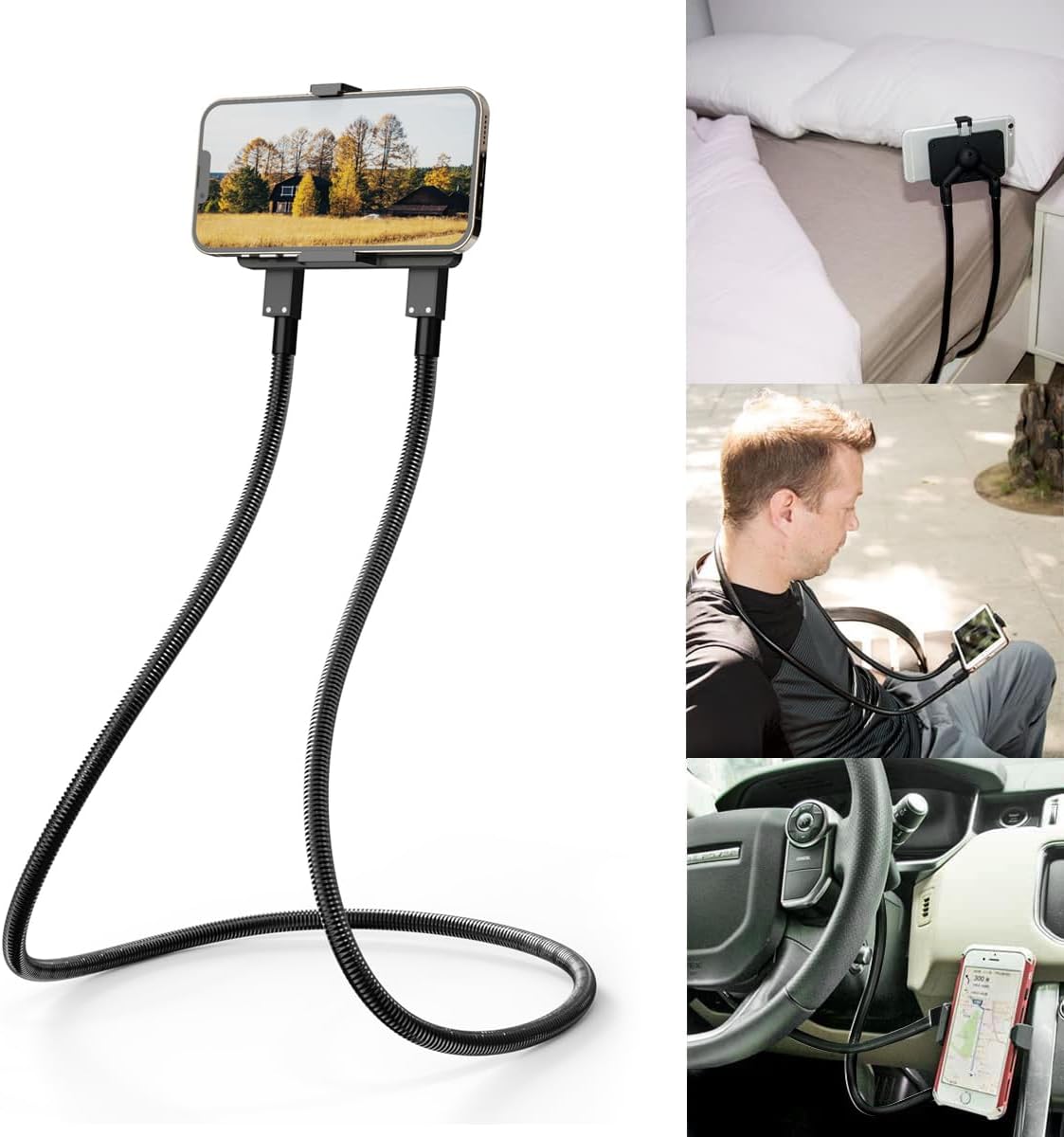B-Land Cell Phone Holder, Universal Mobile Phone Stand, Lazy Bracket, DIY Flexib...
