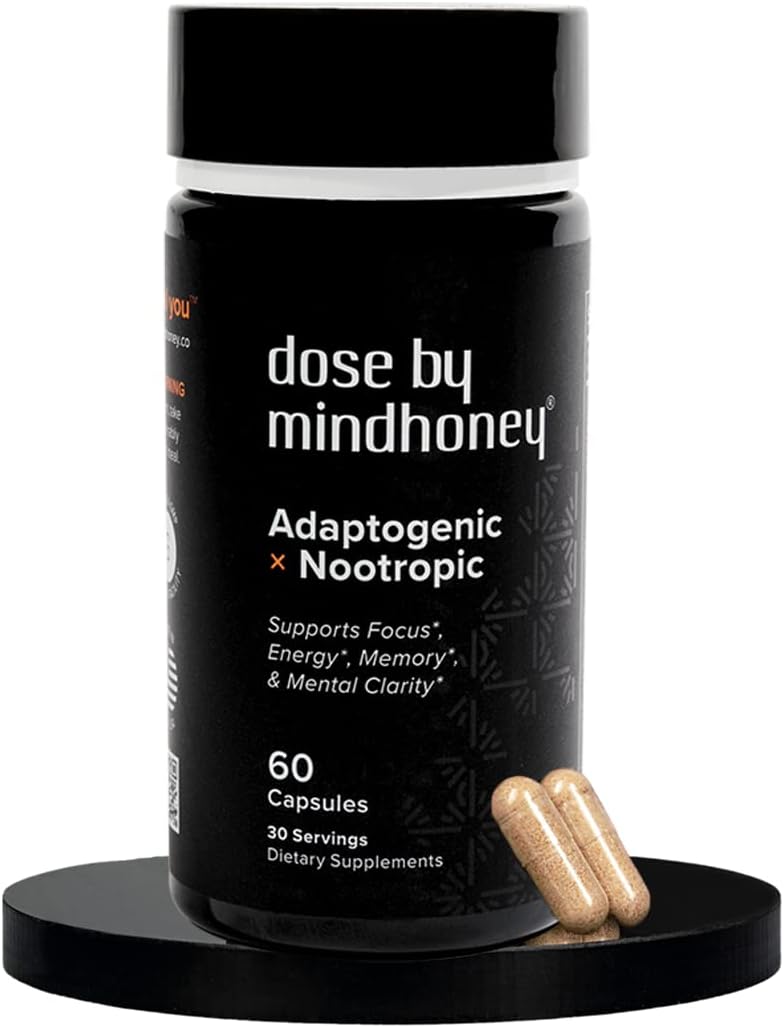 MINDHONEY Nootropic, Premium Brain Supplement for Focus, Unique Mood Enhancer, H...