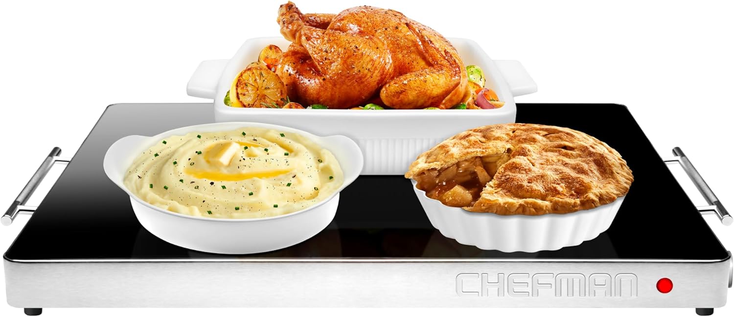 Chefman Electric Food Warmer Buffet Server with Adjustable Temperature Control,...