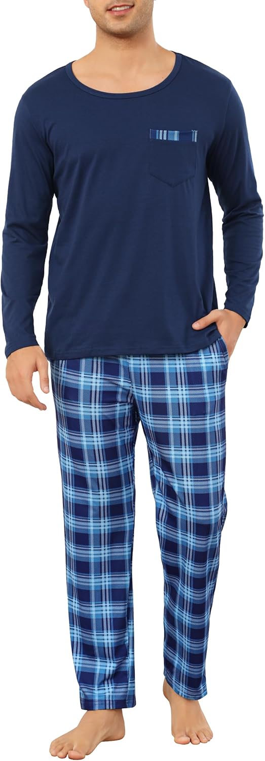 Vlazom Men's Pyjamas, Special Loungewear for Comfort, Innovative Pajamas Set wit...