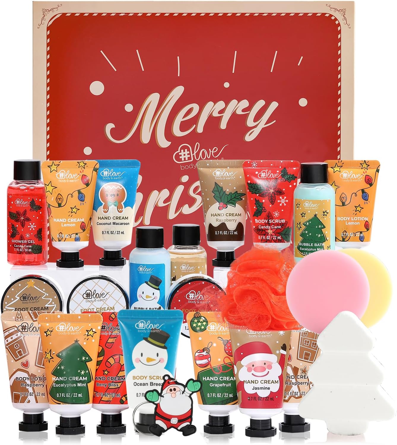 Advent Calendar 2024 Christmas Gifts Bath Sets for Women, 24pcs Spa Gift Set Inc...