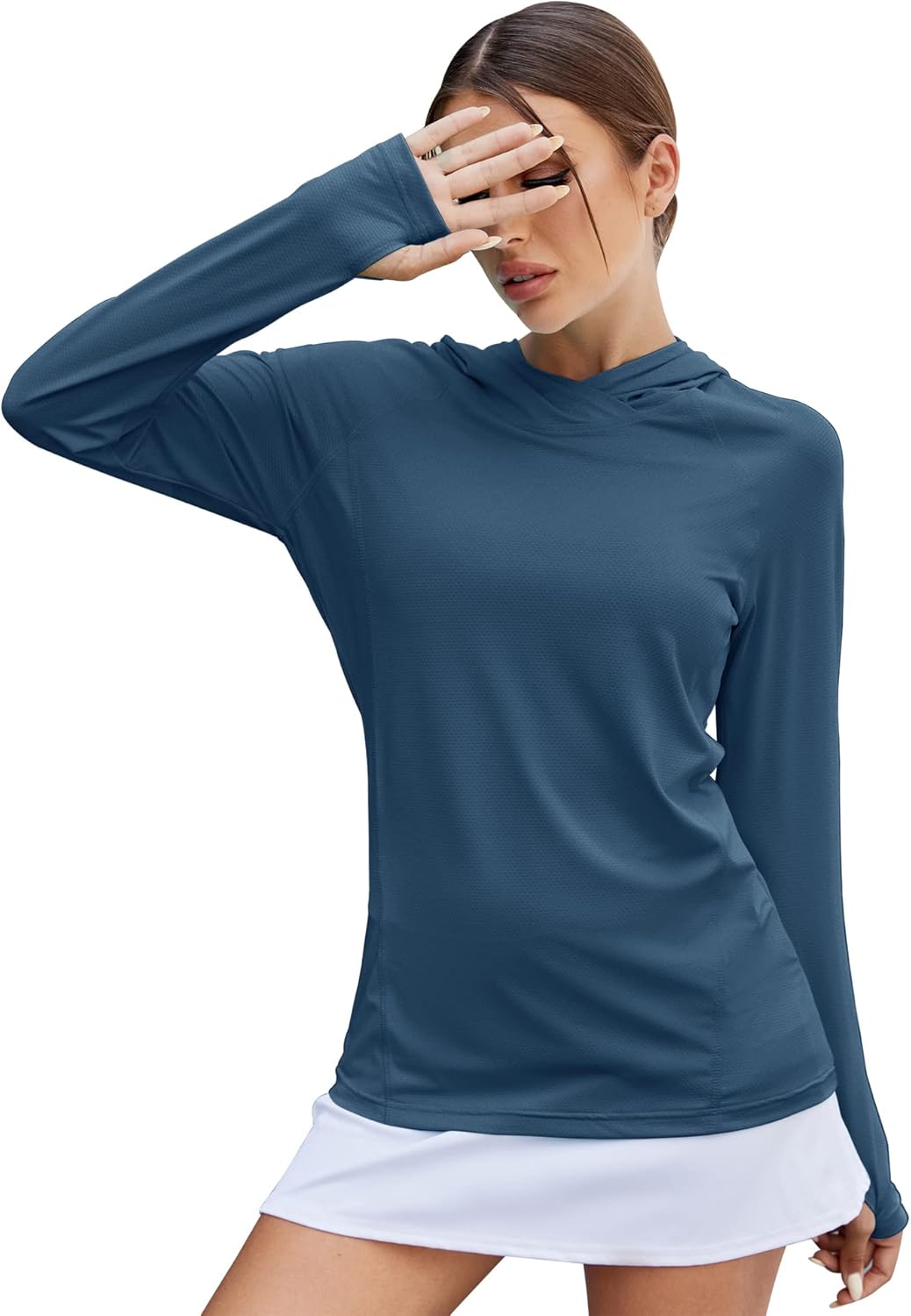 LUYAA Women's Hoodie, Special UPF 50 Sun Protection Stretch Shirt, Innovative Lo...