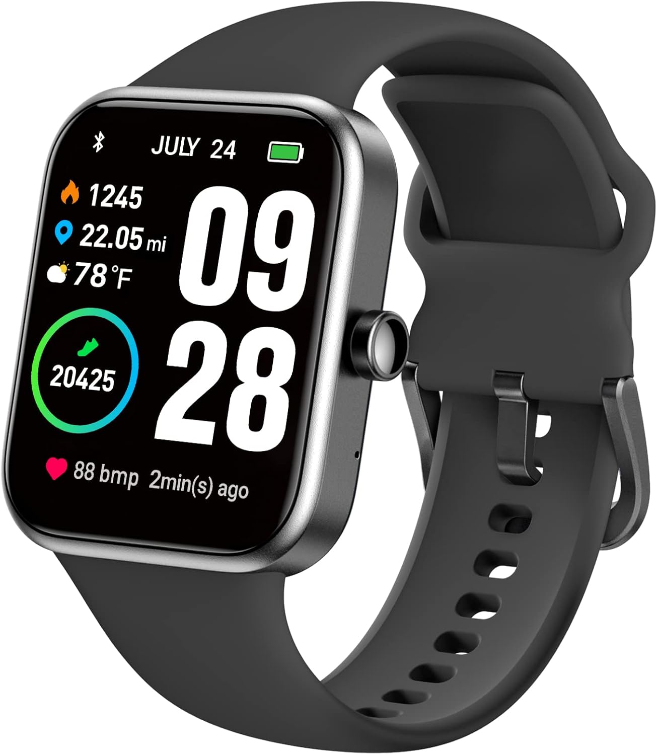 TOZO S2 44mm Smart Watch Alexa Built-in Fitness Tracker with Heart Rate and Bloo...