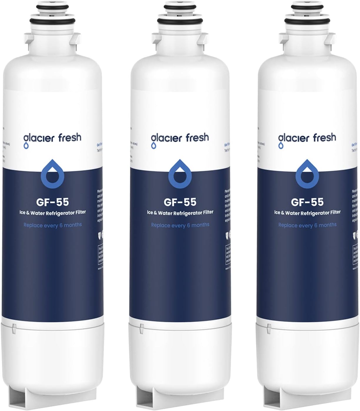 GLACIER FRESH Replacement Filter, High-Quality Refrigerator Water Filter for Bos...