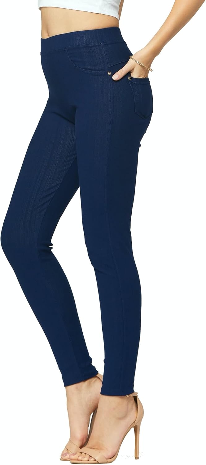 Conceited Jeggings for Women with Pockets - High Waist - Tummy Control Shaping -...