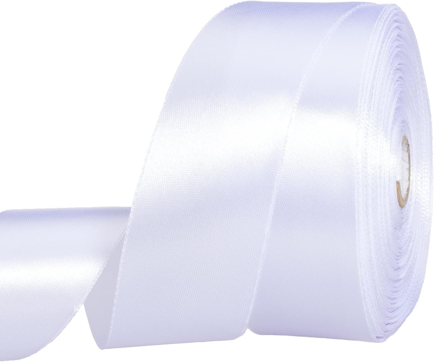 White Satin Ribbon, Special Craft Fabric Ribbon for Gift Wrapping, High-Quality...