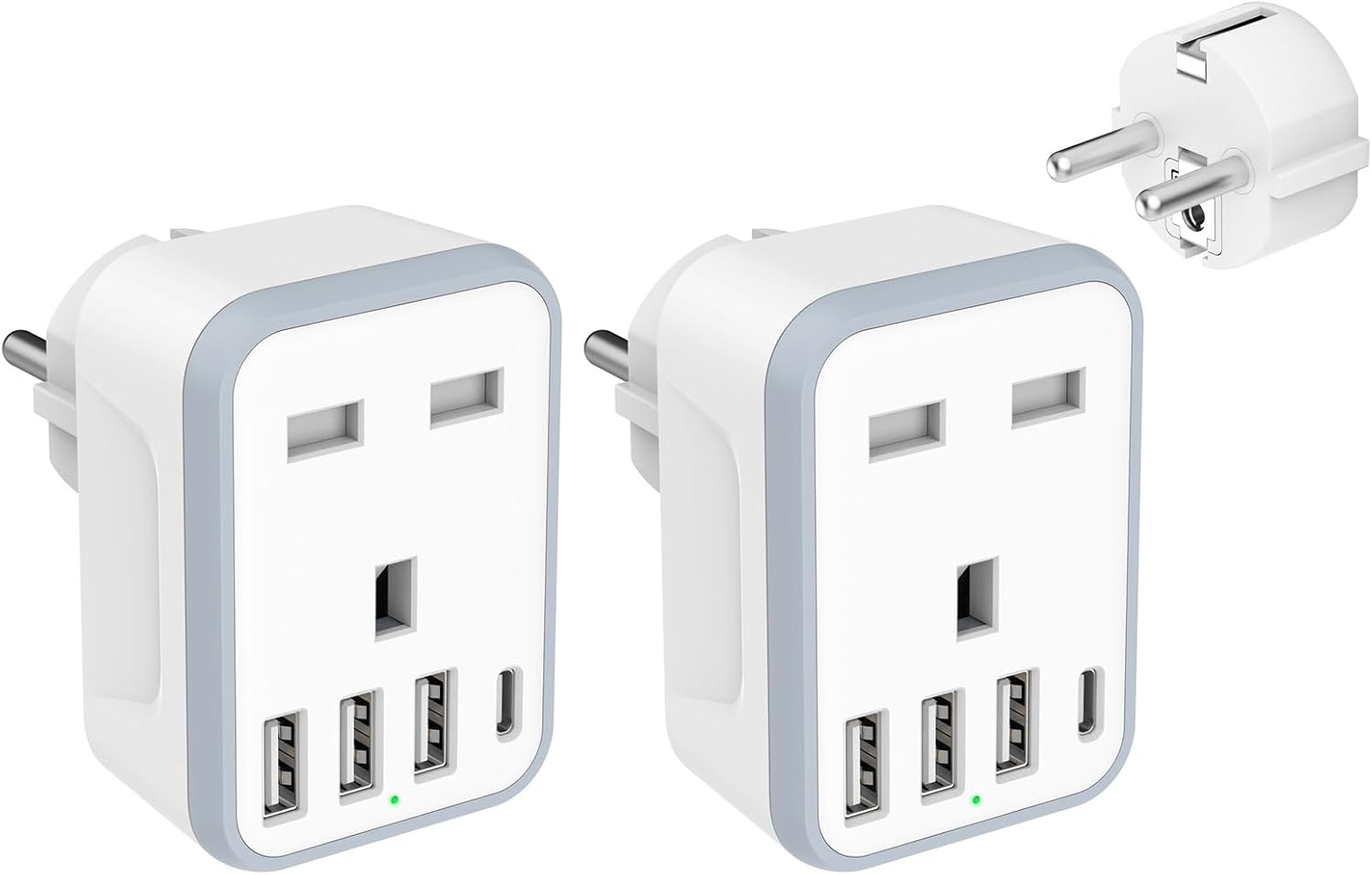 Loydia European to UK Plug Adaptor, Special Travel Plug Adapter European to UK,...