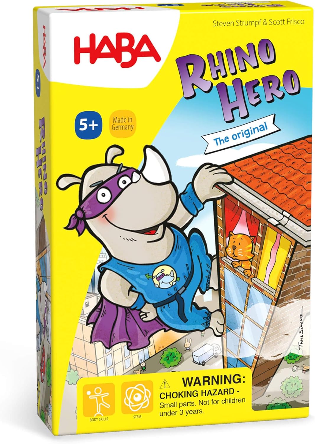 HABA Rhino Hero Game, Special Card Games for Kids, Innovative Card Game Ideal fo...