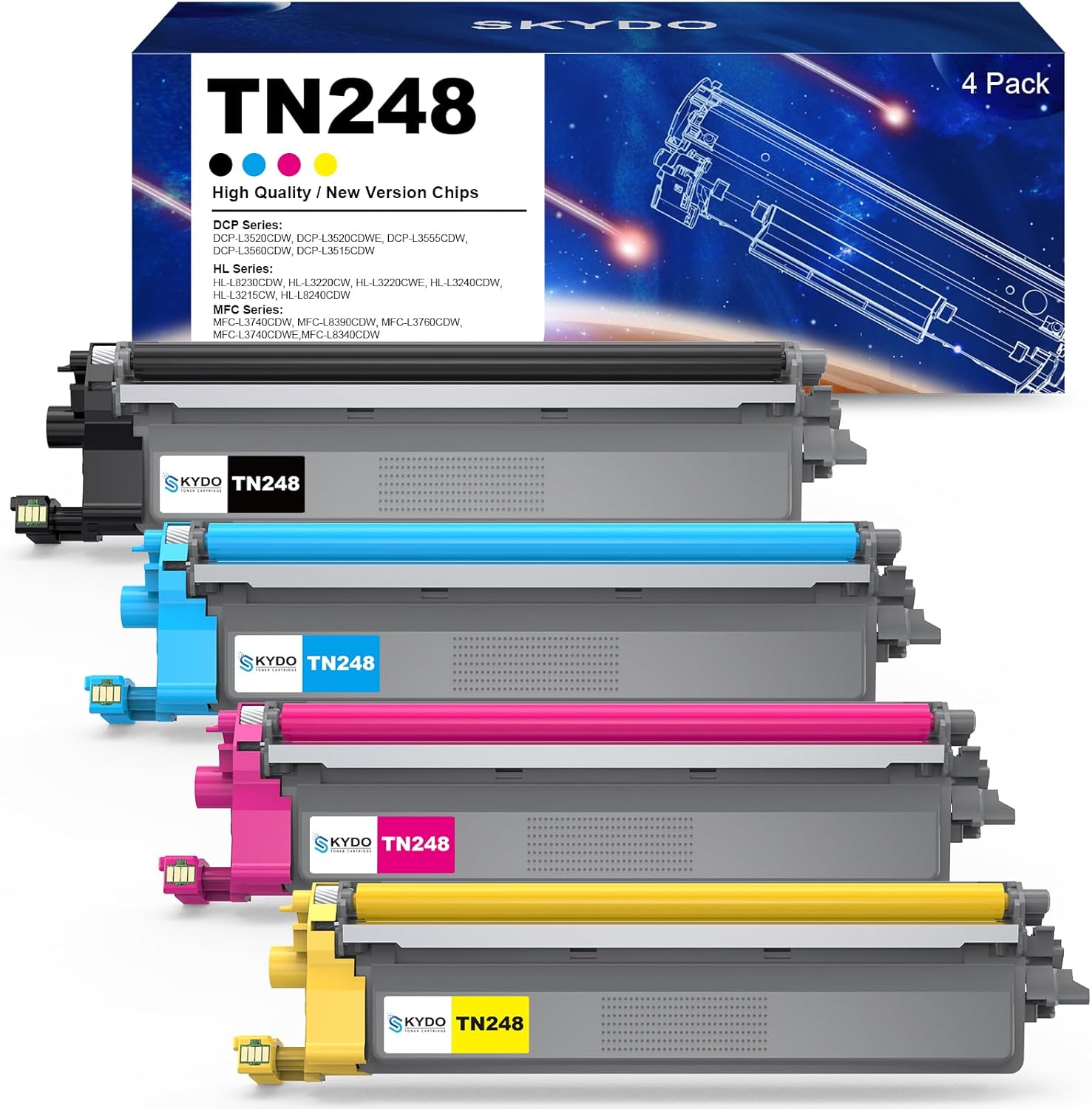 Skydo TN248 Toner Cartridge, Special Toner Cartridge With Latest Chips, High-Qua...