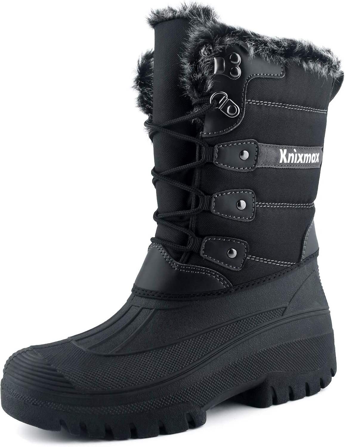 Unique Knixmax Women's Men's Snow Boots, Special Winter Shoes with Waterproof So...