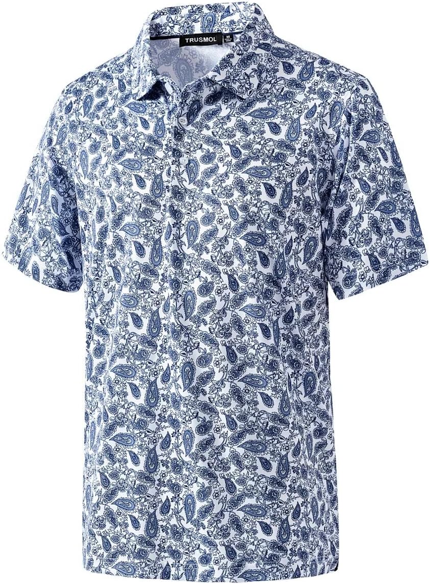 Golf Shirts for Men, Unique Dry Fit Performance Print Short Sleeve Polo, Special...