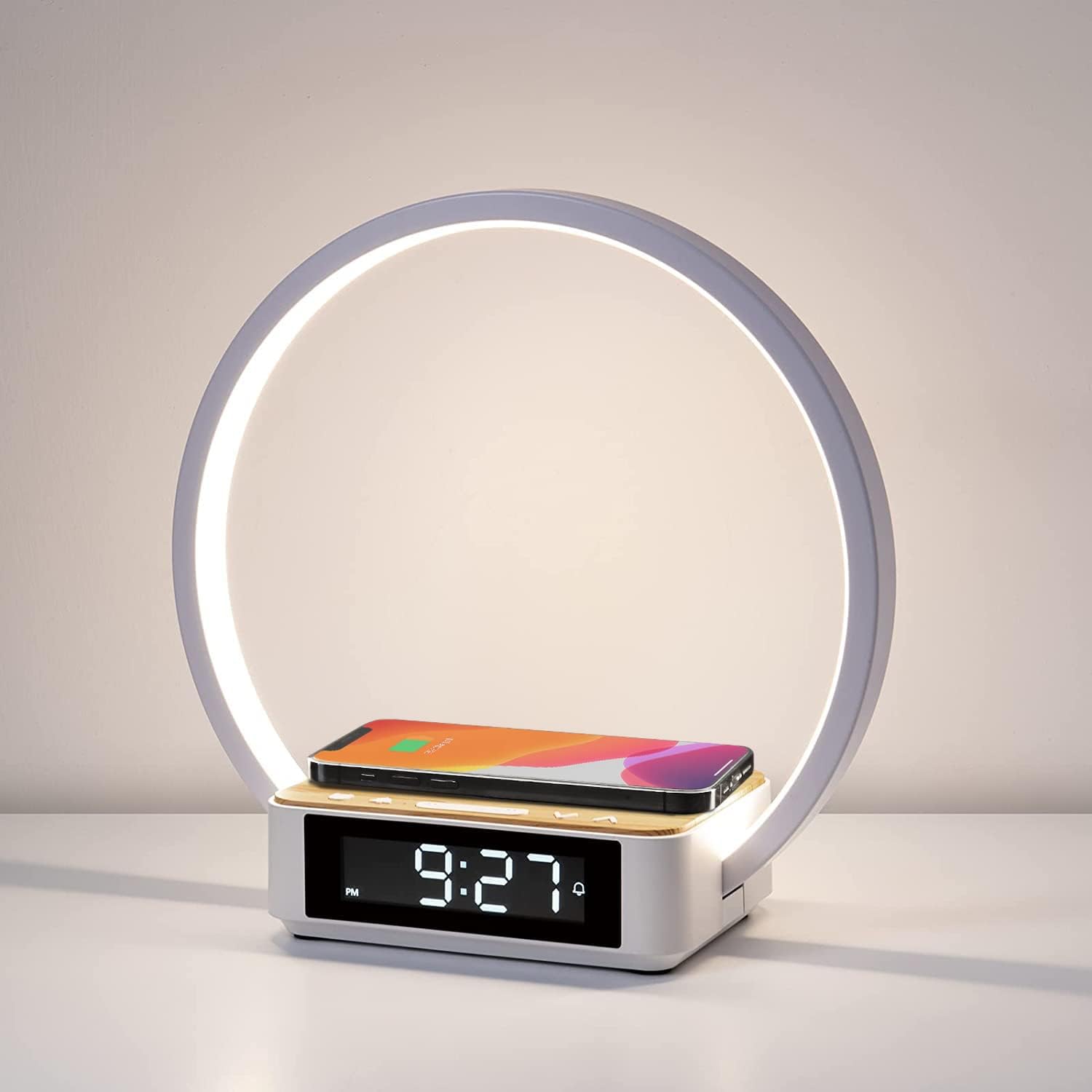 WILIT Bedside Lamp, Special Night Lamp for Bedroom with Alarm Clock, Innovative...