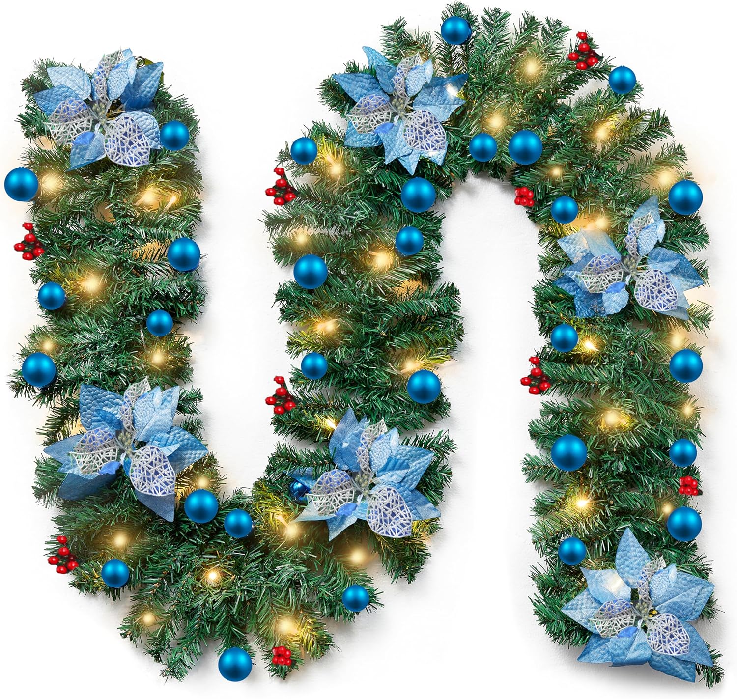 Christmas Garland, Special Decorative Garland with Lighting, Innovative 9Ft/2.7M...