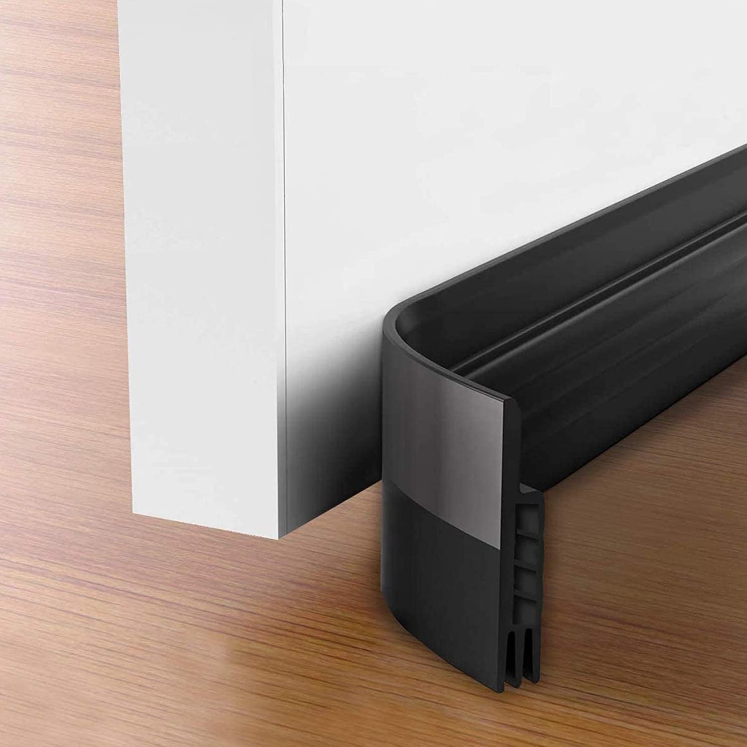 Hulameda 2 Pack Door Draft Stopper，Door Sweep for Exterior & Interior Doors,Doo...