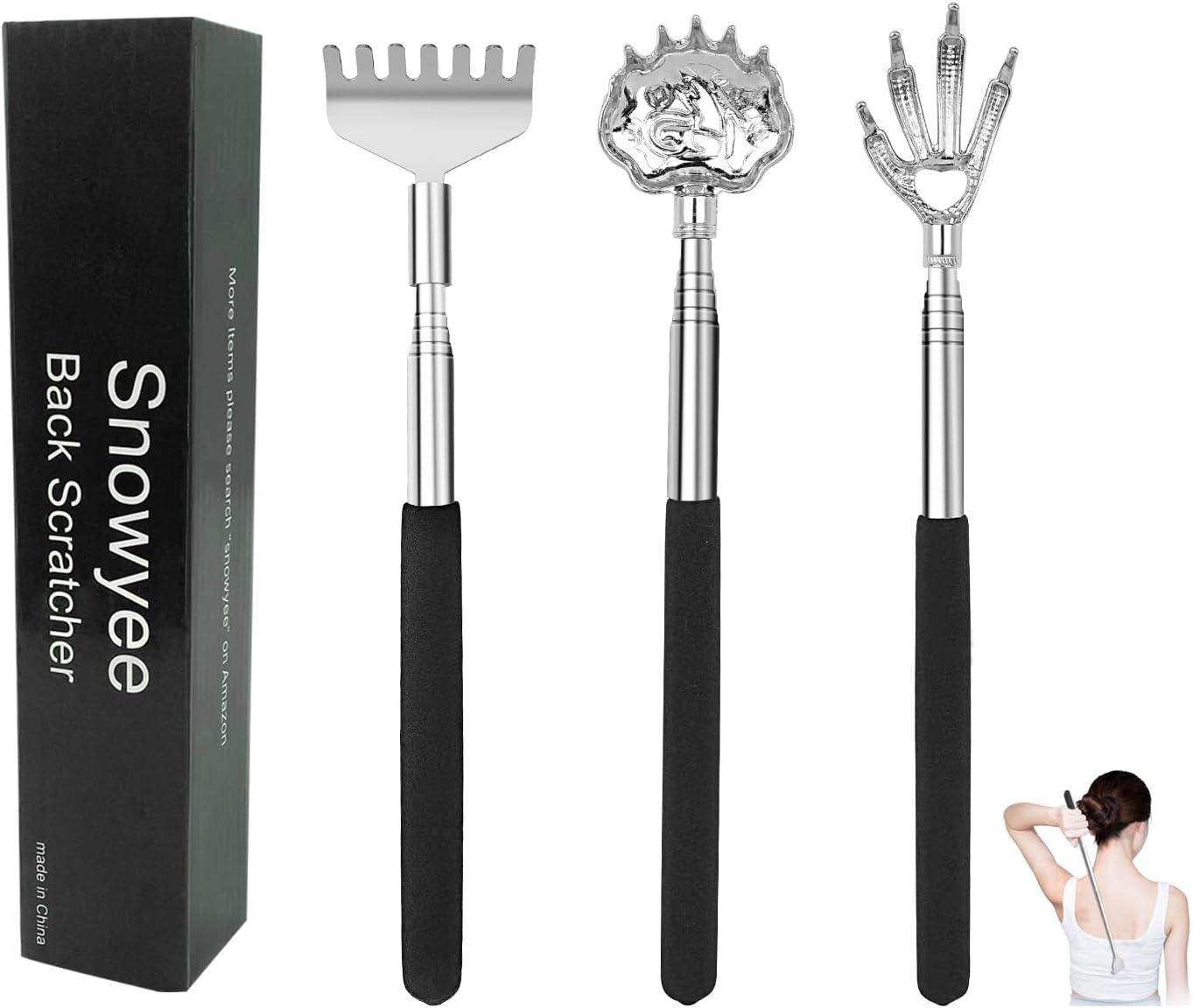 Snowyee Backscratchers, Special Back Scratcher Kit for Women Men, Innovative 3PC...