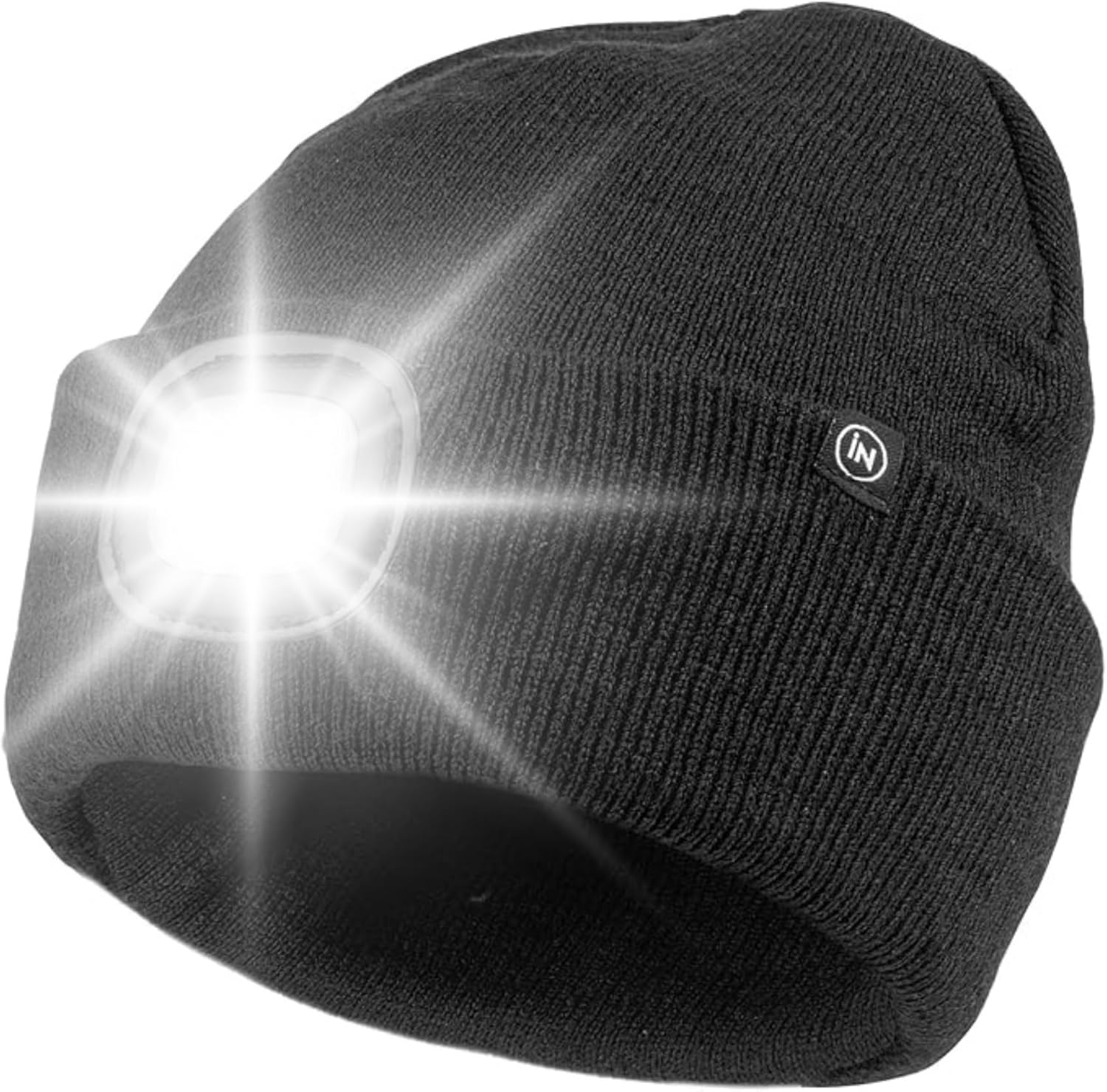 iN Thinsulate Warm Bright LED Lit Beanie Cap Unisex Hat with Rechargeable Front...