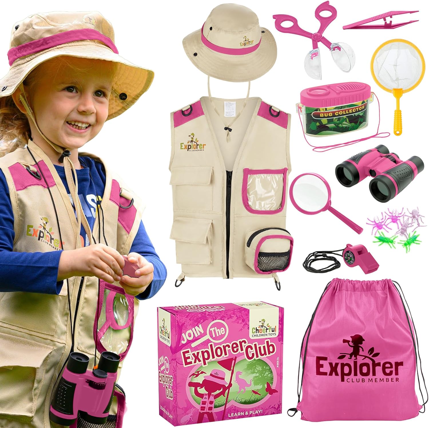 Premium Kids Explorer Kit with Extra Sturdy Accessories for 3-7 Year Olds -Bug H...