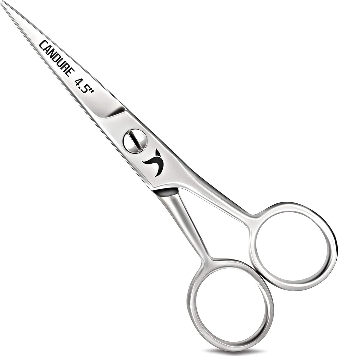 Candure Beard Scissors Professional Moustache Scissors Ear and Nose Hair Trimmin...