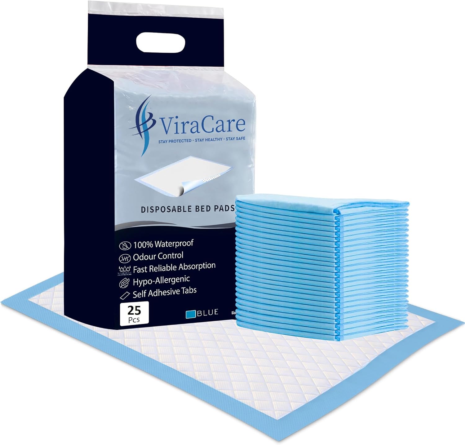 50 x Incontinence Bed Pads | Disposable Bed Pads | Bed Protectors For Incontinen...