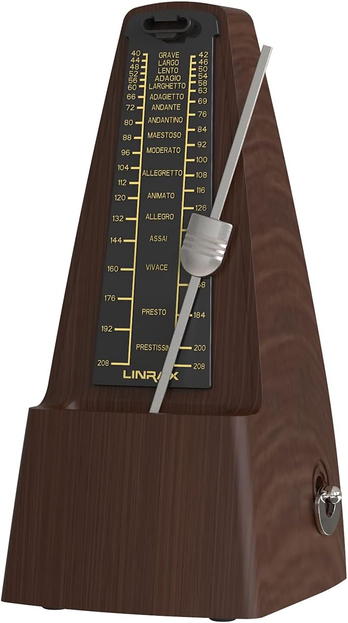 Linrax M2 Mechanical Metronome for Piano Guitar Bass Ukulele Drum Violin Cello S...