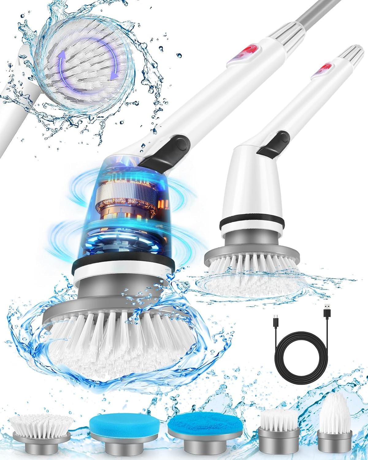 Auqatur Power Scrubber, Special Electric Spin Scrubber, Innovative Electric Scru...