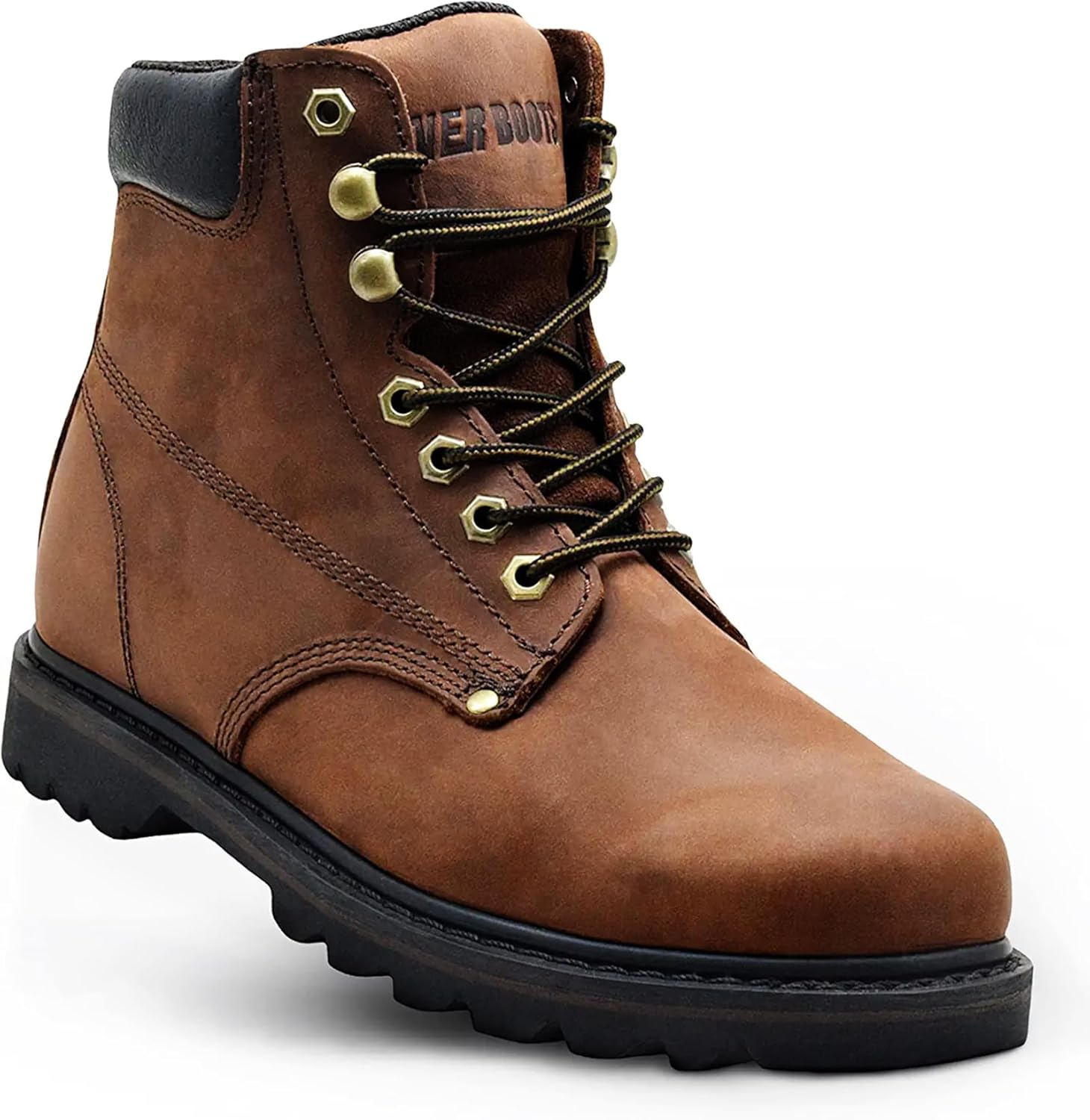 Work Boots for Men, Special Soft Toe Work Boots, High-Quality 6inch Leather Boot...