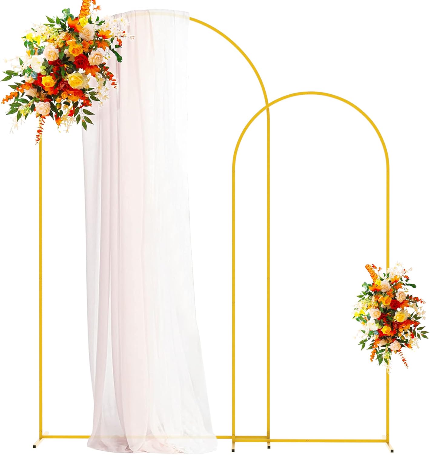 Putros Metal Arch Backdrop Stand Gold Wedding Arch...