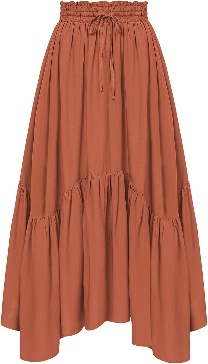 Scarlet Darkness Maxi Skirts for Women, Special High Waist Renaissance Skirt, Su...