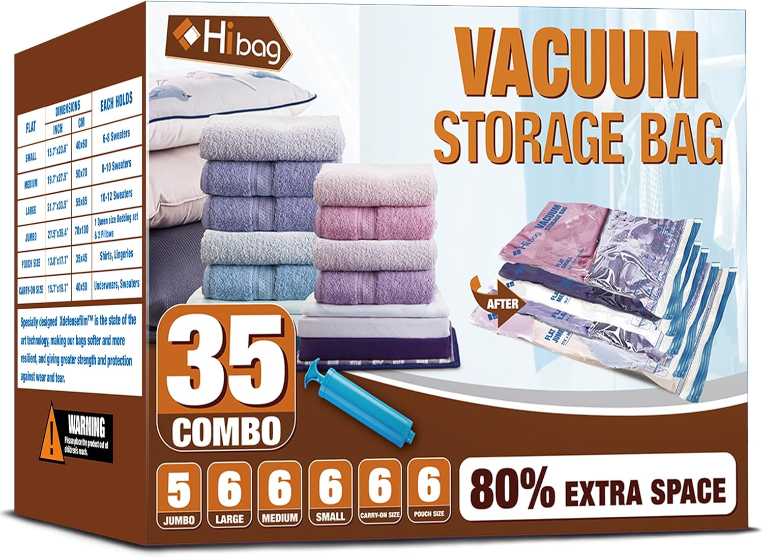Vacuum Storage Bags, Special Space Saver Vacuum Seal Storage Bags, Innovative 35...