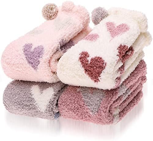 EBMORE Women's Fluffy Socks, Special Slipper Cozy Bed Socks, Innovative Soft Plu...