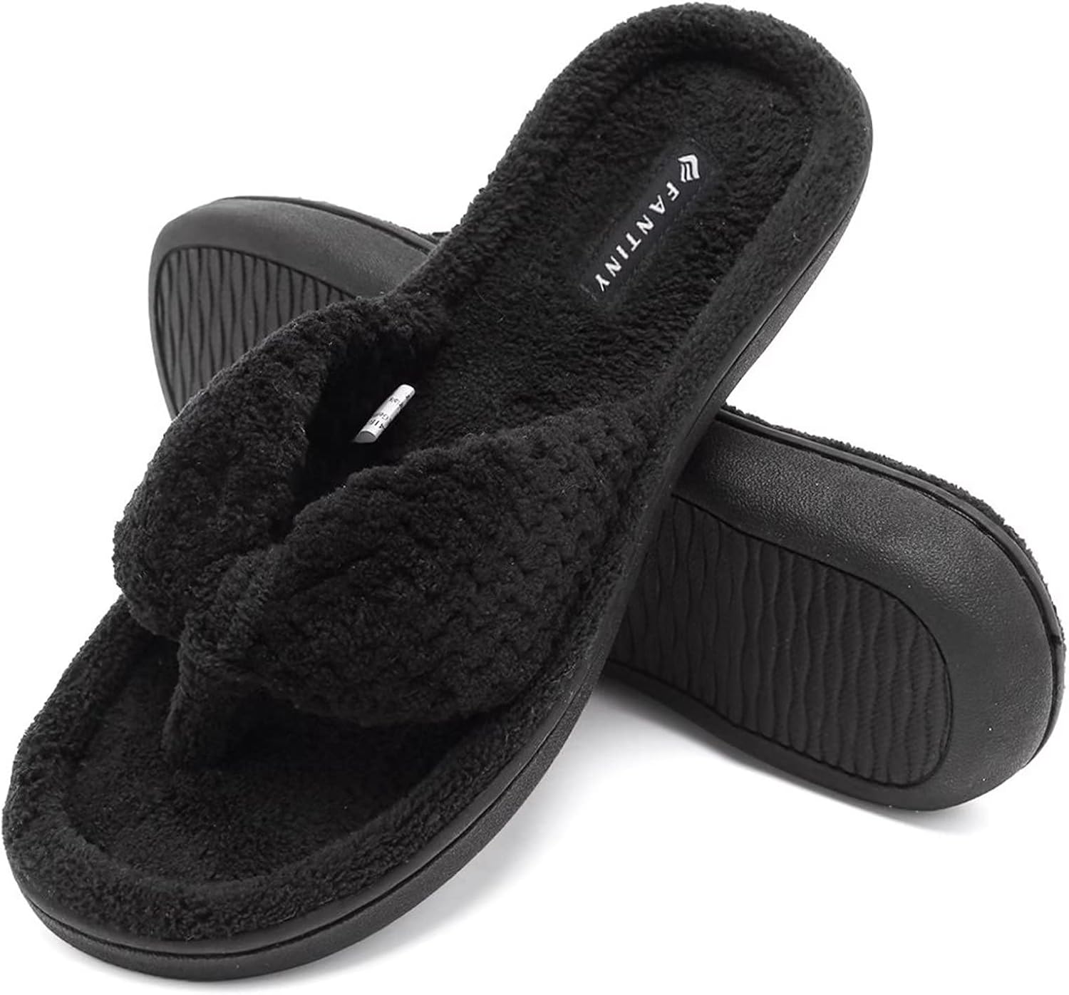 CIOR Women's Cozy House Slippers, Special Memory Foam Spa Thong Flip Flops, Uniq...