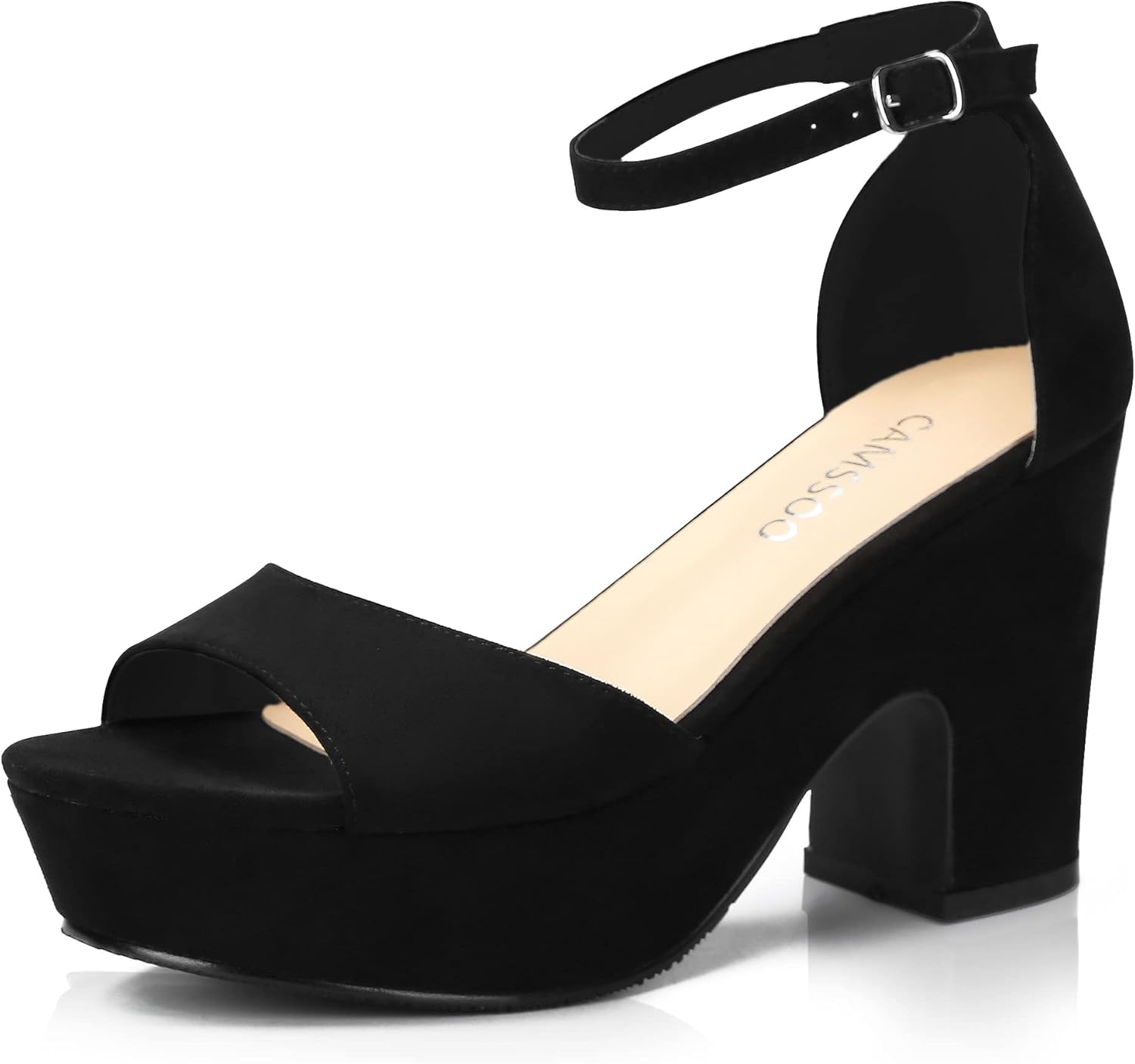 CAMSSOO Women's Platforms Wedges Sandals, Special Suede Open Toe Sandals, Fashio...