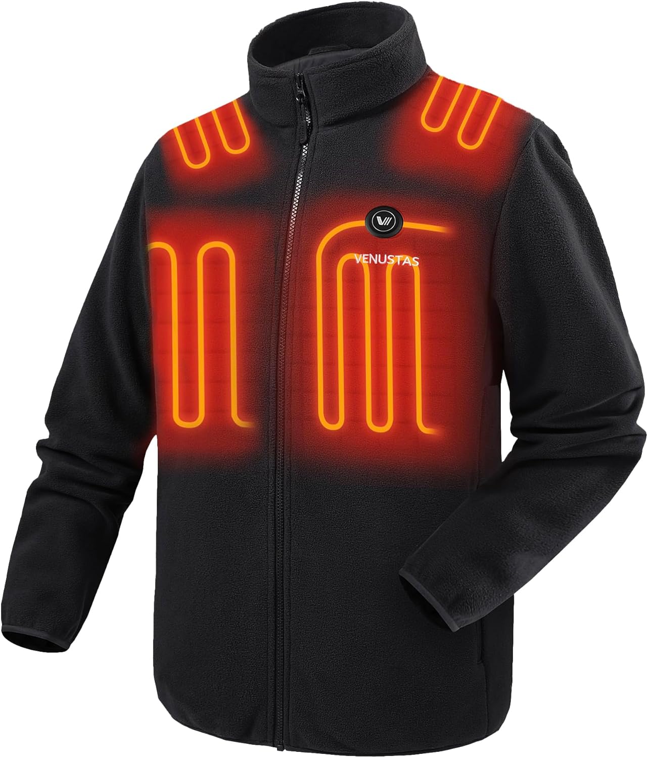 Venustas Mens Heated Jacket, Premium Heated Fleece with Battery Pack 7.4V, High-...