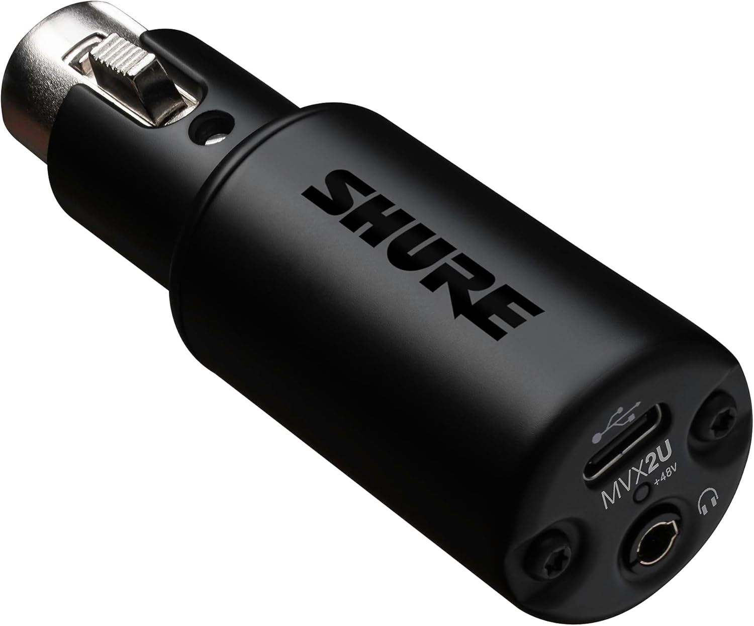 Shure MVX2U XLR-to-USB Digital Interface with Headphone Jack, Integrated Pre-amp...