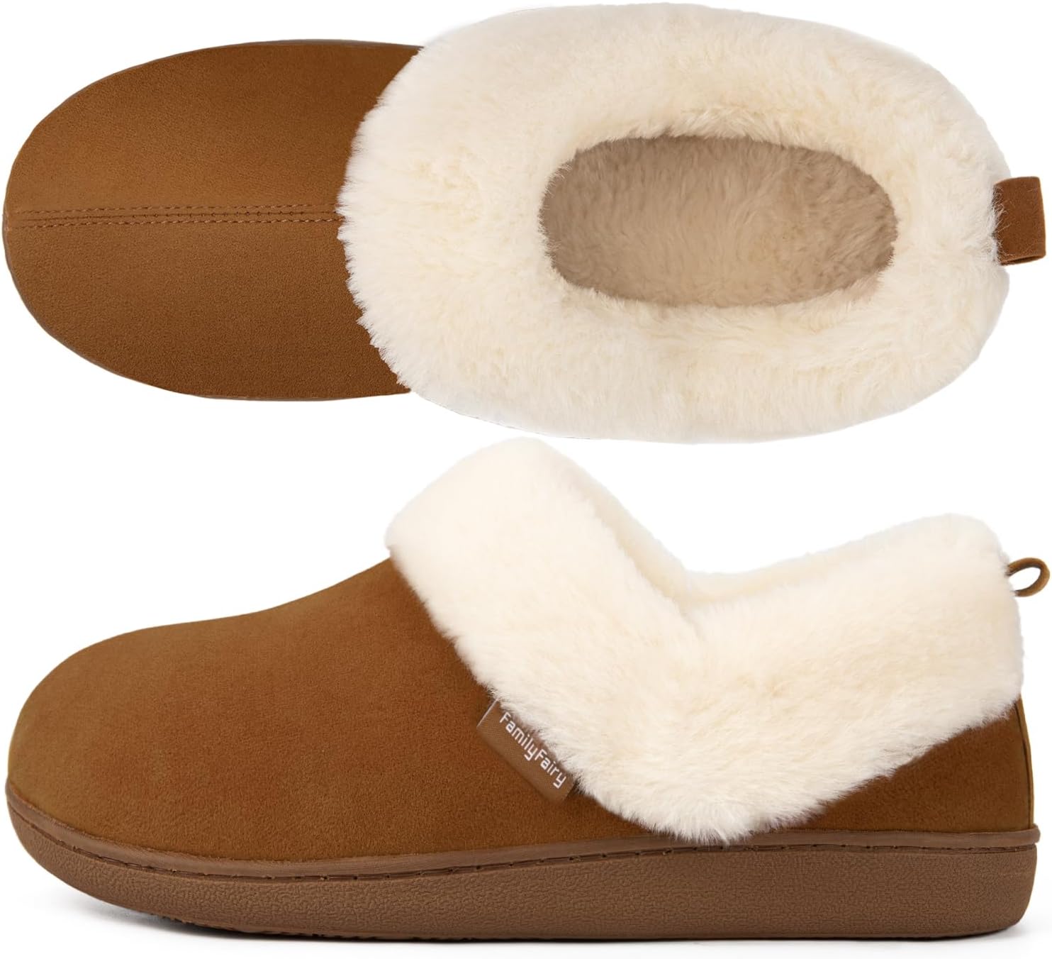 FamilyFairy Women Memory Foam Bootie Slippers, Special Warm Cozy Slipper Boots w...