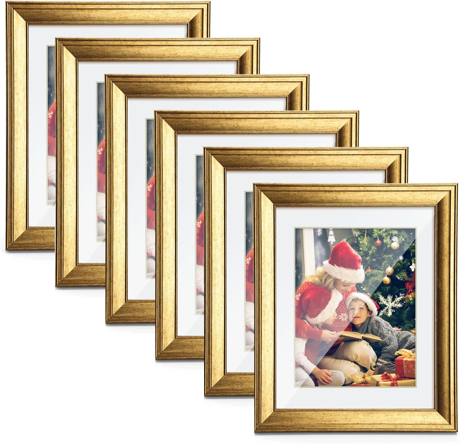 TWING 8x10 Picture Frames, Special Gold Frames Display For Pictures, High-Qualit...