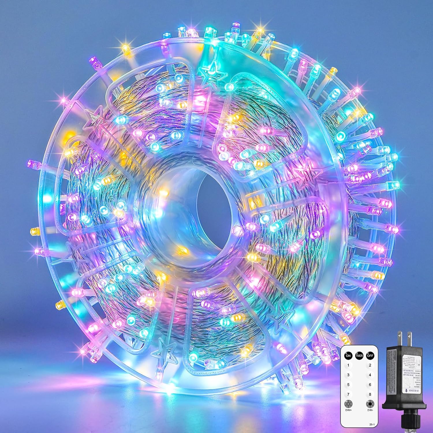 JMEXSUSS 400 LED Easter Lights for Indoor Outdoor,132FT Colorful Christmas Light...