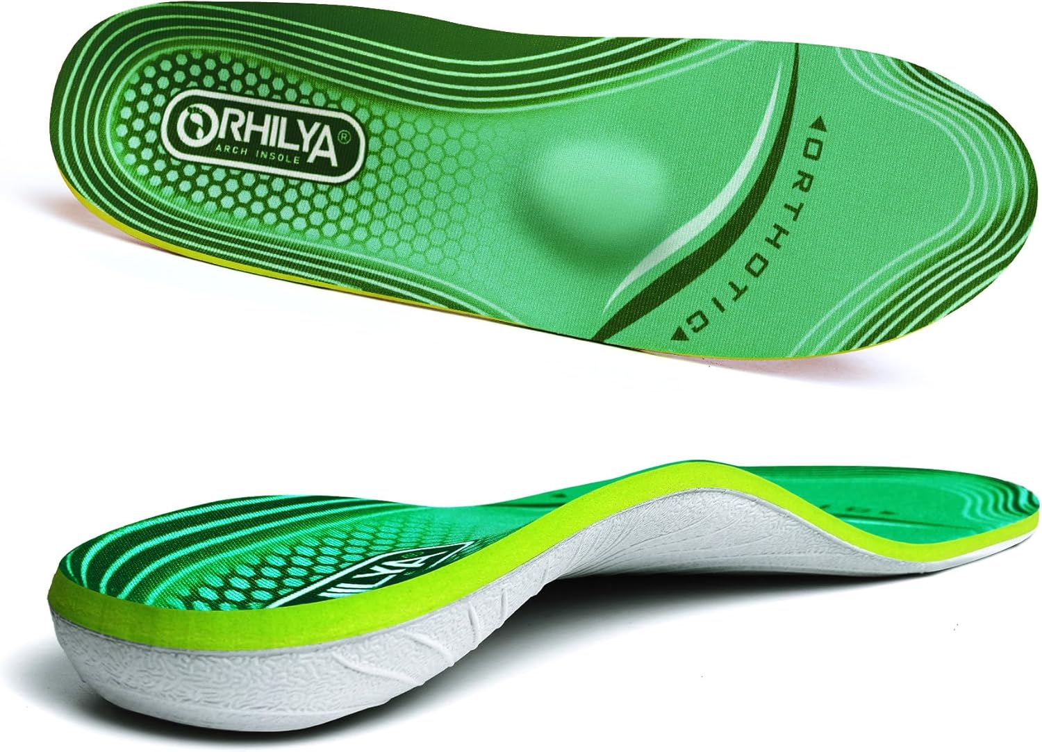 High Arch Support Insert, Special Orthotic Insole for Plantar Fasciitis Relief,...