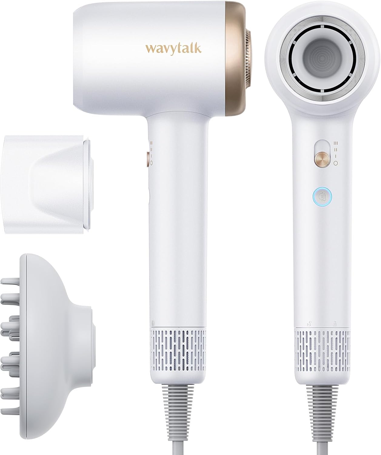 Wavytalk Hair Dryer with Diffuser Pro Fast Drying Hair Dryer 110,000 RPM with Ma...