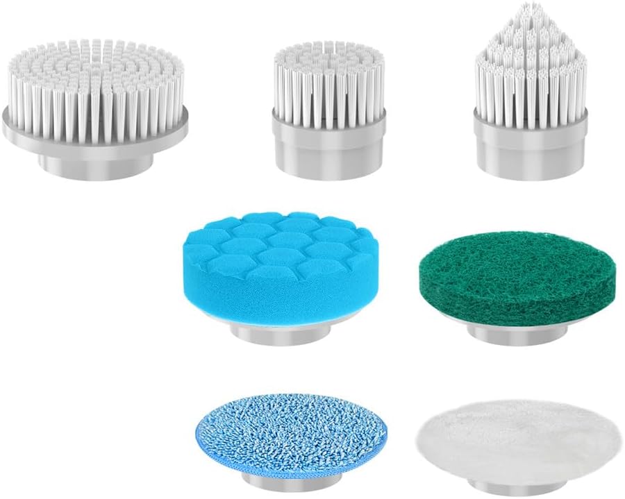 Brush Head 7 Pack, Replaceable Brush Heads for Spin Scrubber, Cordless Spin Scru...