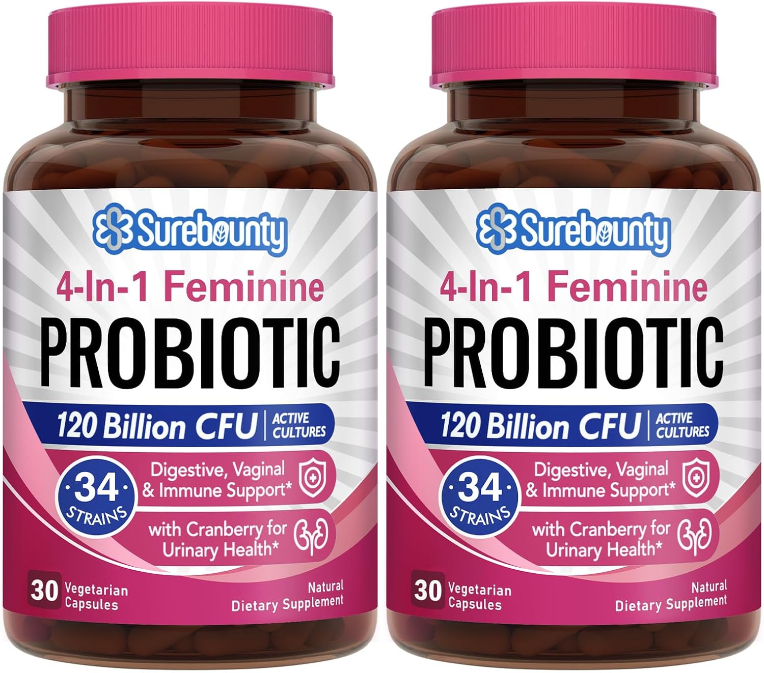 Probiotics for Women, Special Probiotics with 120 Billion CFU 34 Strains, Innova...