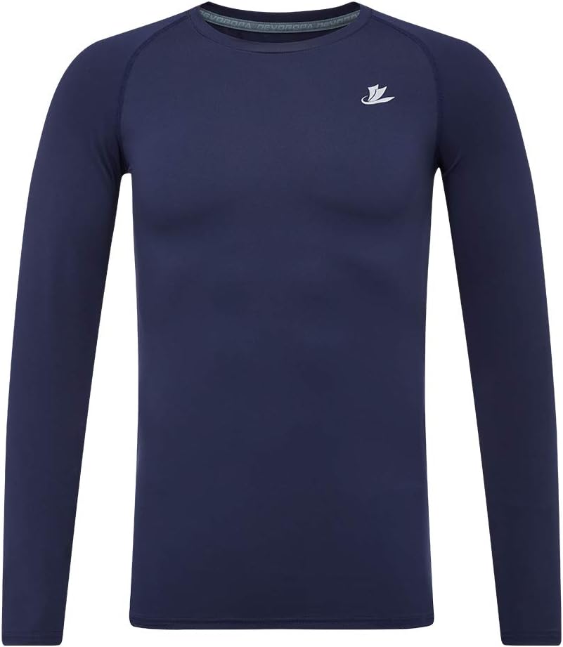 DEVOROPA Youth Boys Compression Shirt, High-Quality Long Sleeve Undershirt, Spec...