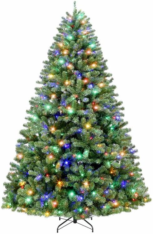 Hykolity 9 ft Prelit Christmas Tree, Artificial Christmas Tree with 600 Color Ch...