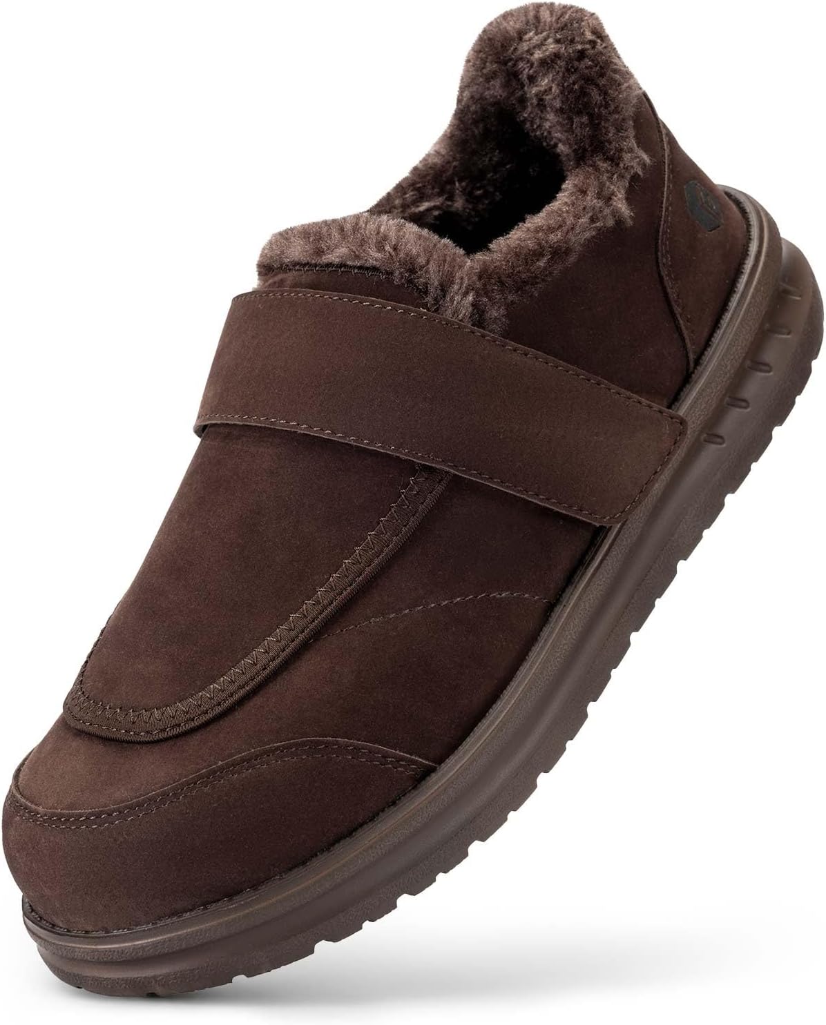 FitVille Wide Width Mens Slippers, Special Non Slip House Shoes, Innovative Slip...