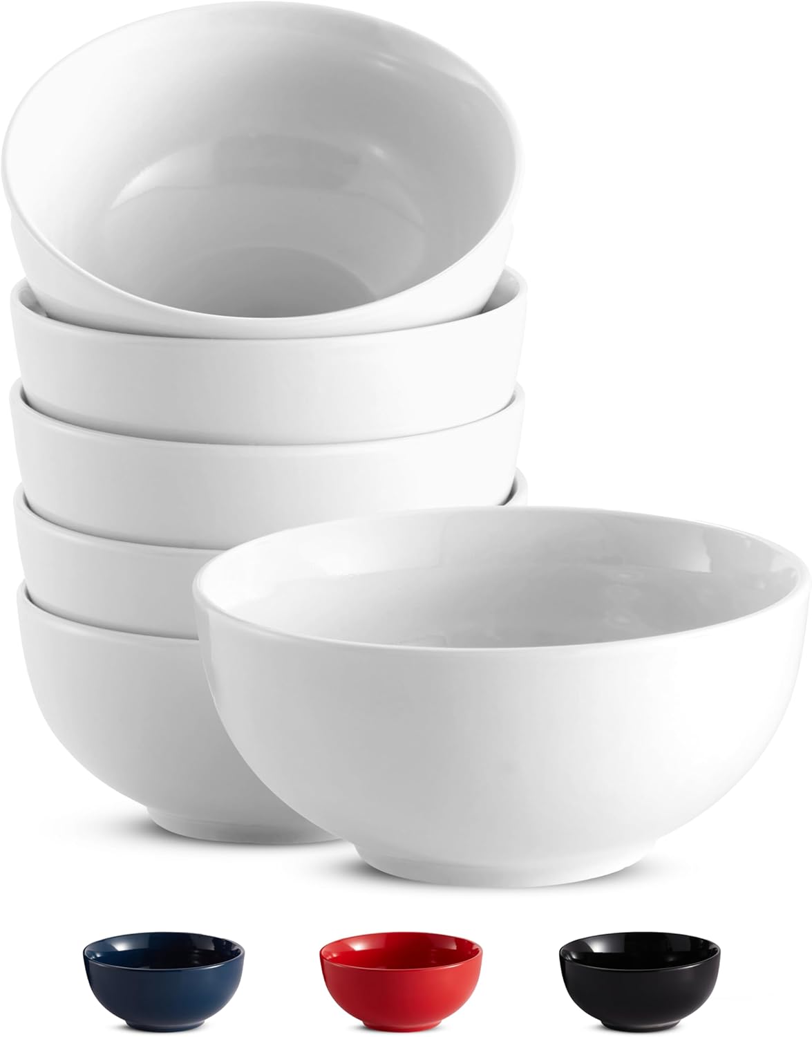 Special KooK Soup Bowl, High-Quality Cereal Bowl, Durable Bowl Set, White Cerami...