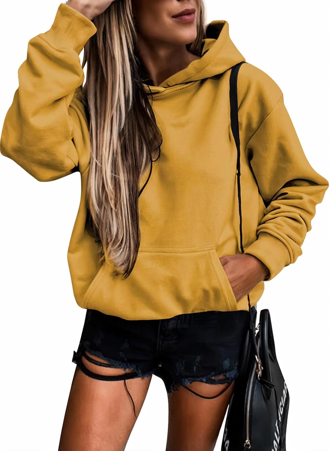 Stylish SHEWIN Women's Casual Hoodies, Unique Long Sleeve Pullover Tops, Special...