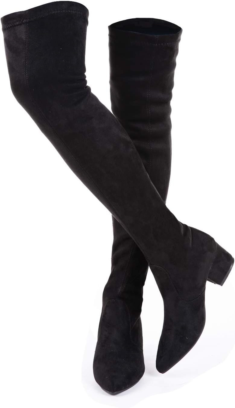 N.N.G Women Over the Knee Boots, Special Thigh High Suede Block Boots, Innovativ...