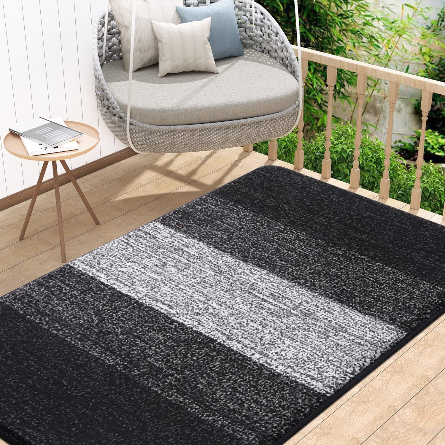 Kitinjoy Indoor Door Mat, Special Non-Slip Absorbent Dirt Trapper, Innovative En...