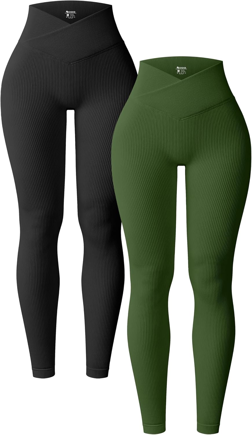 OQQ Women's Yoga Leggings, Special 2 Piece Yoga Leggings Ribbed Seamless, Innova...