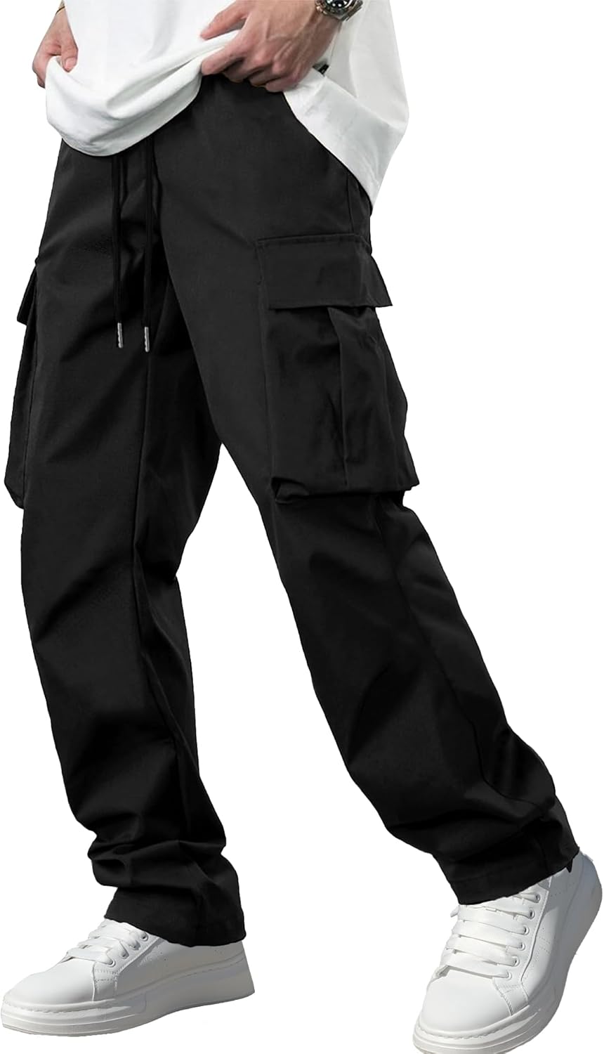 Comdecevis Men's Casual Cargo Pants, Special Workout Joggers, Innovative Stretch...